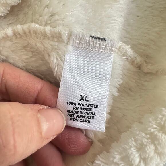 Magellan Outdoor Sherpa Pullover Sweater Women's Size XL White Classic Fit - Picture 9 of 9